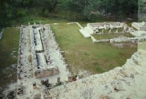 View of courtyard in Mayapan