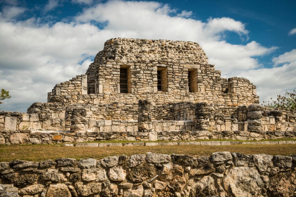Central Plaza Mayapan Stone temple