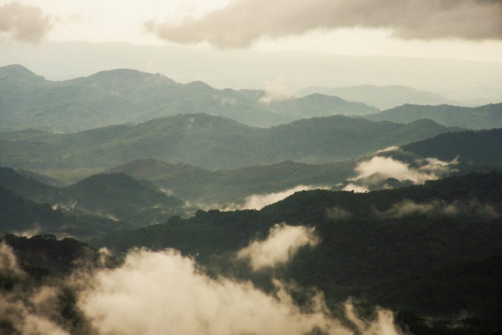 Sierra Norte Mountains in Oaxaca Mexico