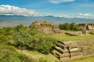 Pyramid in Monte Alban