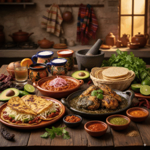 oaxaca food on a table